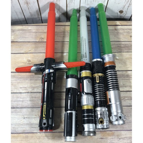 Hasbro Toys Star Wars Lightsabers Lot Of 5 Hasbro Kylo Ren Obi Wan